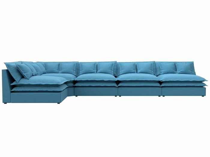 Угловой диван Лига 040 Лонг голубого цвета левый угол - купить Угловые диваны по цене 110999.0