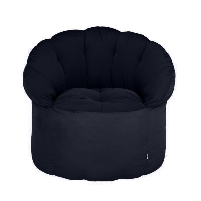 Уличное кресло-пуф черного цвета