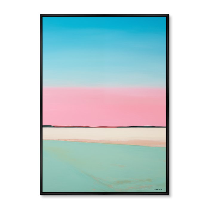Репродукция картины Landscape collection, Lines of Blue, No 2, 2024г.