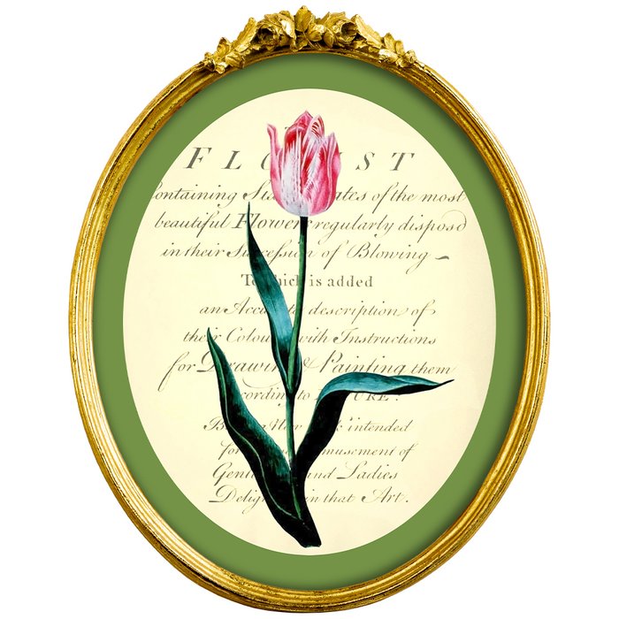 Картина Эпоха тюльпанов версия 3 в раме Бетти