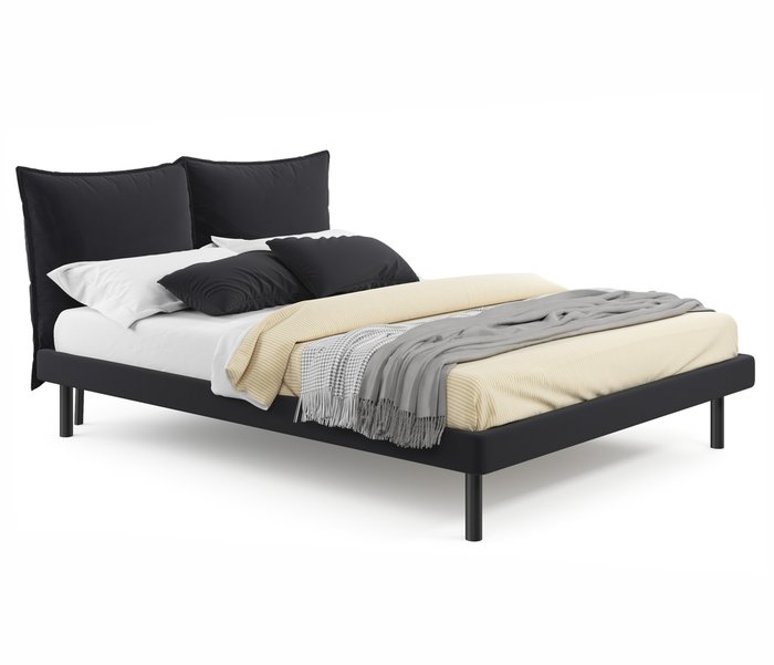 Кровать Fly 160х200 черного цвета с матрасом Кровать Fly 160х200 черного цвета с матрасом