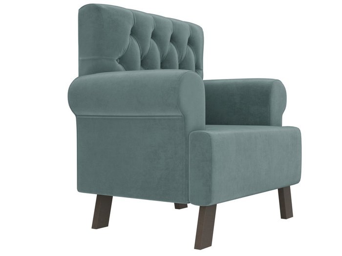 Кресло Хилтон темно-бирюзового цвета - лучшие Интерьерные кресла в INMYROOM