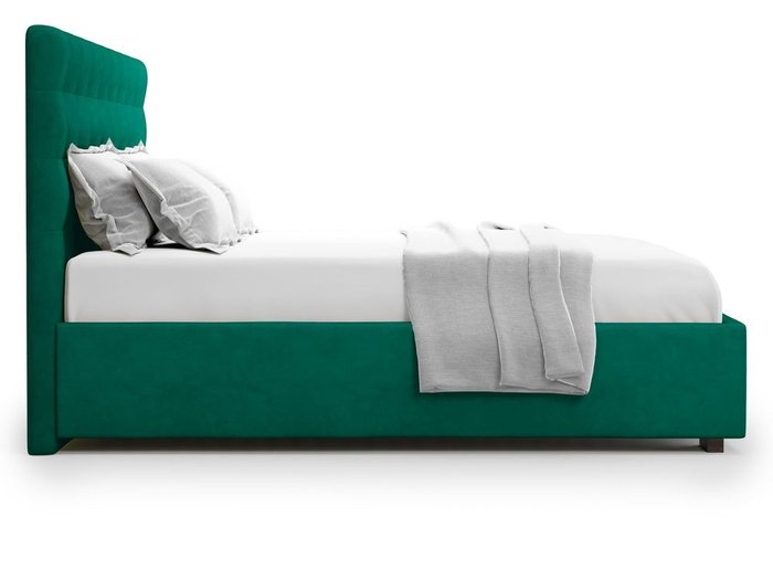 Кровать с подъемным механизмом Brayers 180х200 зеленого цвета - лучшие Кровати для спальни в INMYROOM