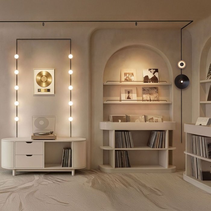 Трековый магнитный светильник Arlight MAG-MICROCOSM-POINT-R68-7W Warm3000 (BR, 36 deg, 24V) (IP20 Металл) 051830 - лучшие Трековые светильники в INMYROOM