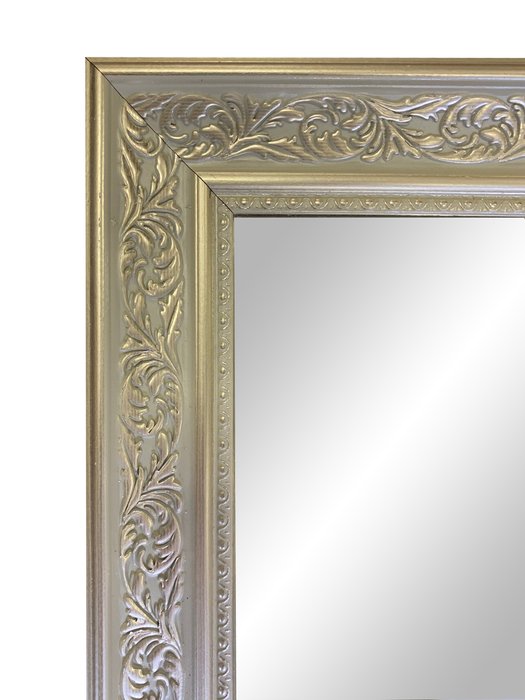 Настенное зеркало Прага в раме бежевого цвета - купить Настенные зеркала по цене 5800.0