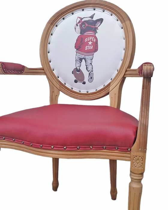 Стул Super star с сидением красного цвета - купить Обеденные стулья по цене 28800.0