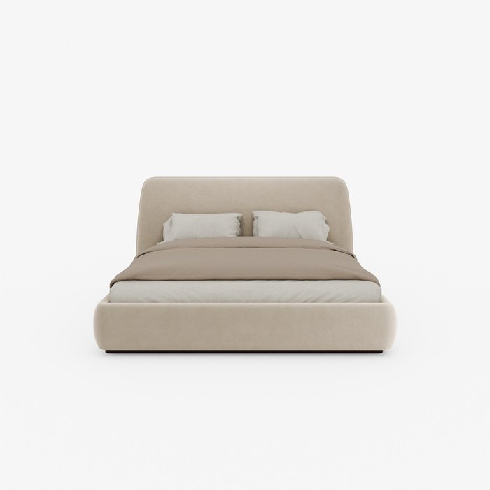 Кровать Bruno 200х200 бежевого цвета с подъемным механизмом - лучшие Кровати для спальни в INMYROOM Кровать Bruno 200х200 бежевого цвета с подъемным механизмом - лучшие Кровати для спальни в INMYROOM