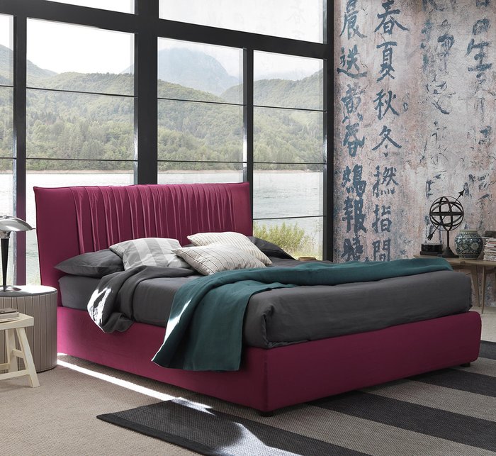 Кровать Lovely Big красного цвета 180х200 - купить Кровати для спальни по цене 88000.0