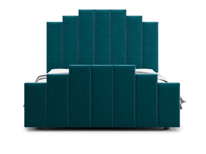 Кровать Velino 120х200 сине-зеленого цвета с подъемным механизмом - купить Кровати для спальни по цене 41900.0