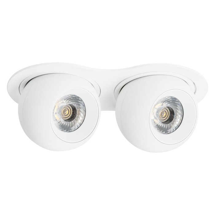 Светильник INTERO LED 9W*2 850LM*2 24G БЕЛЫЙ 4000K (217626+217064+217064) - лучшие Встраиваемые споты в INMYROOM Светильник INTERO LED 9W*2 850LM*2 24G БЕЛЫЙ 4000K (217626+217064+217064) - лучшие Встраиваемые споты в INMYROOM