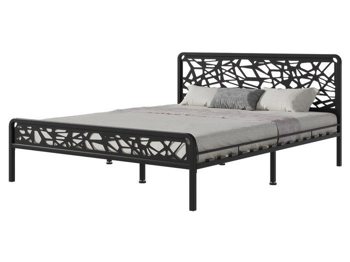 Кровать Орион 140х200 черного цвета