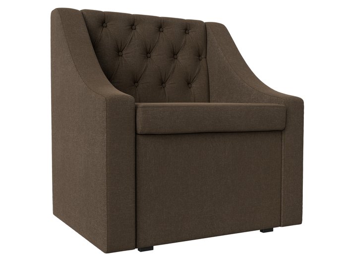 Кресло Мерлин коричневого цвета с ящиком