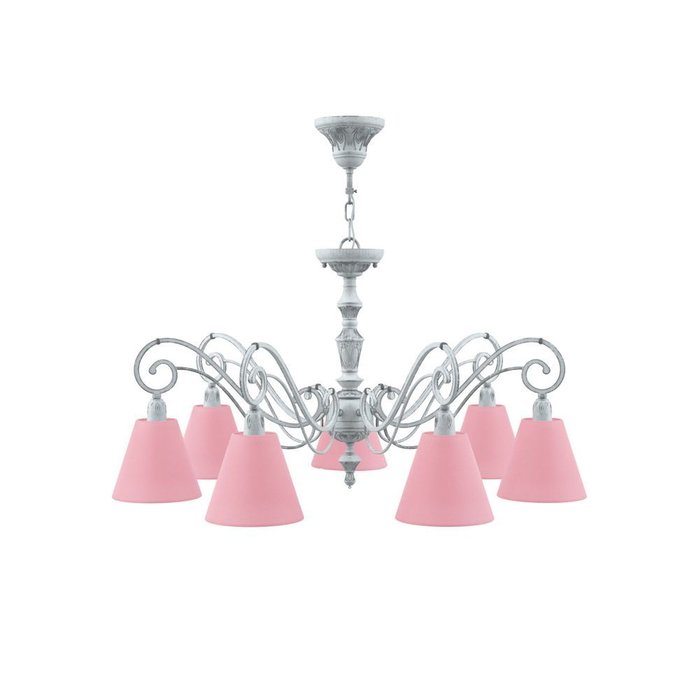 Люстра Classic с розовыми плафонами - купить Подвесные люстры по цене 7919.0