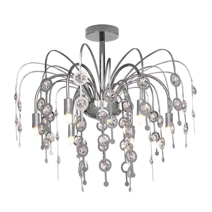 Потолочная люстра с декоративными хрустальными элементами SILVER LIGHT PRESTIGE Потолочная люстра с декоративными хрустальными элементами SILVER LIGHT PRESTIGE