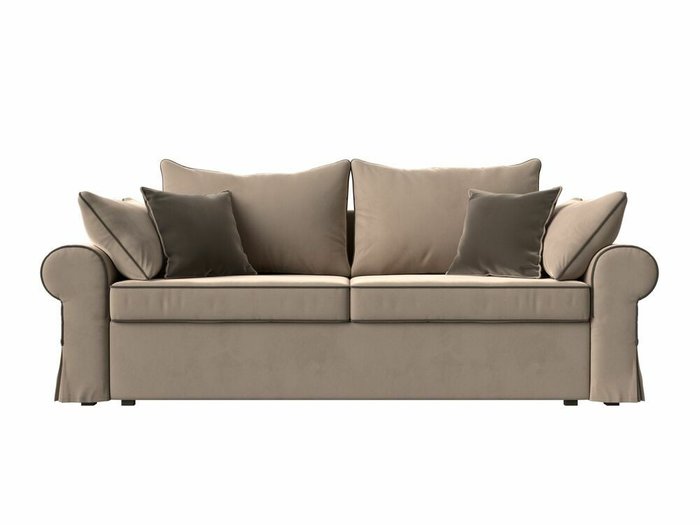 Прямой диван-кровать Элис бежевого цвета - купить Прямые диваны по цене 51999.0