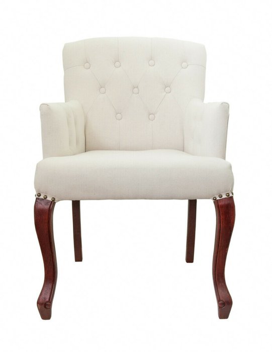 Стул Deron beige classic с обивкой из льна Стул Deron beige classic с обивкой из льна