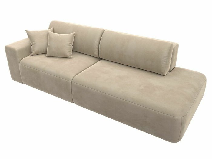 Диван-кровать Лига 036 Модерн бежевого цвета с левым подлокотником - лучшие Прямые диваны в INMYROOM