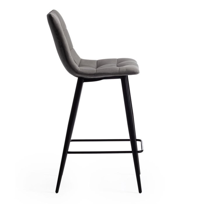 Набор из двух полубарных стульев Chilly темно-серого цвета - лучшие Барные стулья в INMYROOM