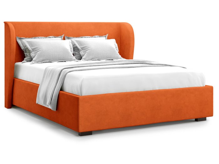 Кровать Tenno 180х200 оранжевого цвета без подъемного механизма