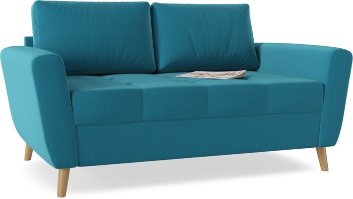 Прямой диван Sleep Big голубого цвета - купить Прямые диваны по цене 22890.0