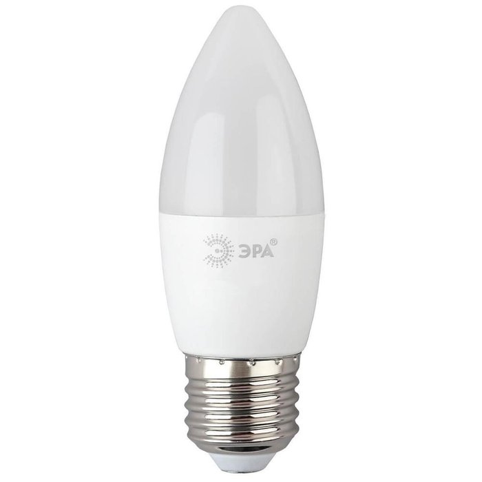 Лампа светодиодная E27 8W 6500K матовая белого цвета