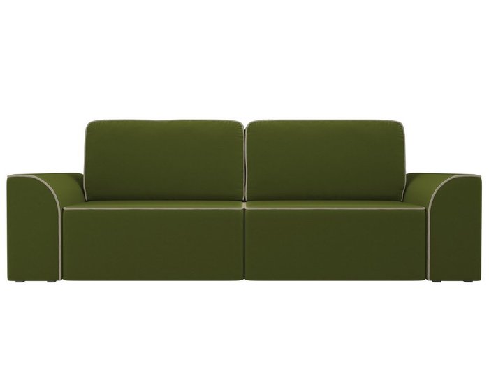 Прямой диван-кровать Вилсон зеленого цвета - купить Прямые диваны по цене 49990.0
