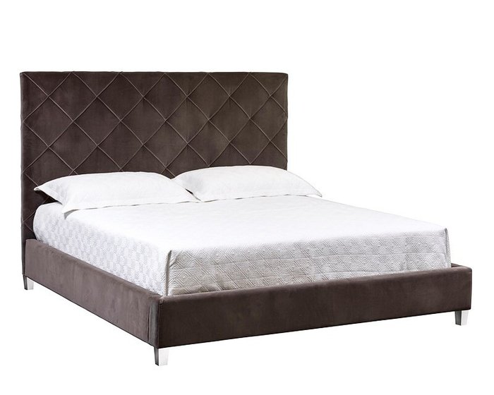 Кровать Madison коричневого цвета 160х200