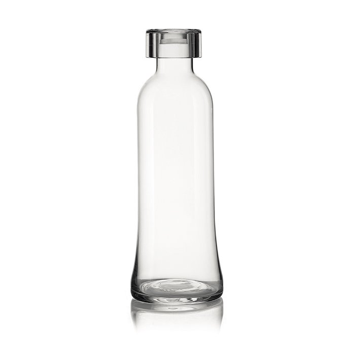 Бутылка для воды стеклянная прозрачная
