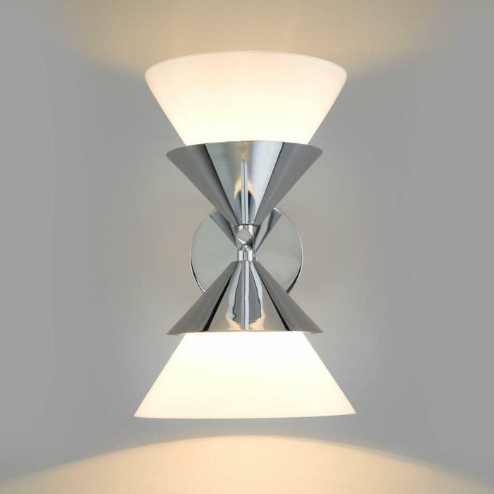 Настенный светильник с плафонами 70138/2 хром Rylee - лучшие Бра и настенные светильники в INMYROOM
