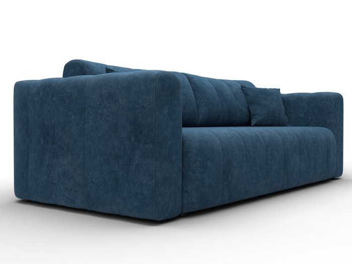 Диван-кровать Лига-062 синего цвета - лучшие Прямые диваны в INMYROOM Диван-кровать Лига-062 синего цвета - лучшие Прямые диваны в INMYROOM