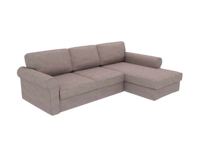 Угловой диван-кровать Murom бордового цвета  - купить Угловые диваны по цене 136425.0