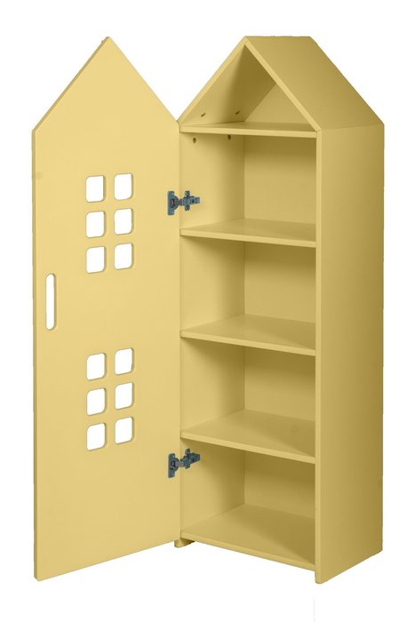 Шкаф-домик City1 желтого цвета  - купить Детские шкафы по цене 36890.0