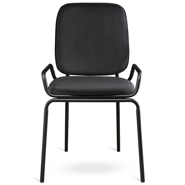 Набор из двух стульев Ror double frame черного цвета - купить Обеденные стулья по цене 30200.0