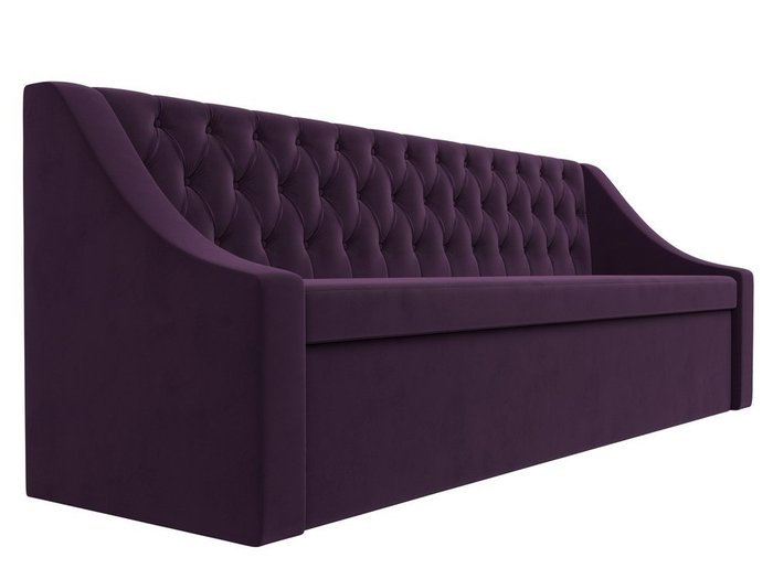 Кухонный прямой диван-кровать Мерлин фиолетового цвета - лучшие Прямые диваны в INMYROOM