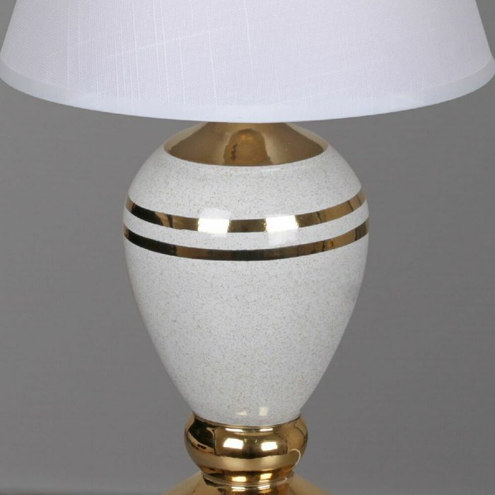 Настольная лампа 30264-0.7-01 (ткань, цвет белый) - лучшие Настольные лампы в INMYROOM