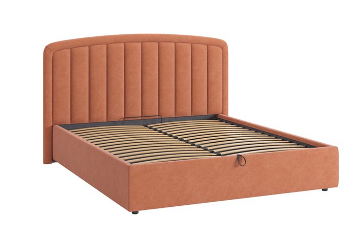 Кровать Сиена 2 160х200 оранжевого цвета с подъемным механизмом - купить Кровати для спальни по цене 34480.0