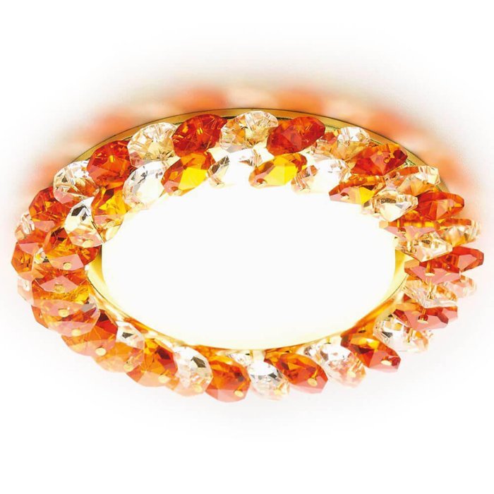 Точечный светильник GX53 Design G206 TI/G (стекло, цвет янтарный) Точечный светильник GX53 Design G206 TI/G (стекло, цвет янтарный)