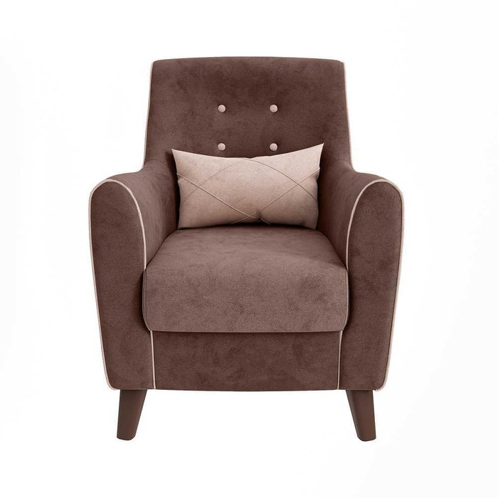 Кресло Филлис коричневого цвета - лучшие Интерьерные кресла в INMYROOM