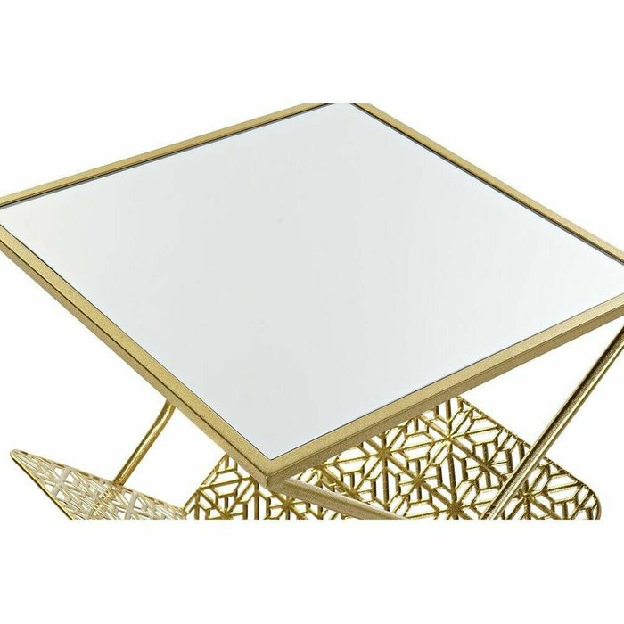 Столик Позолоченный Металл Зеркало 45 x 45 x 55 cm - купить Журнальные столики по цене 15691.0