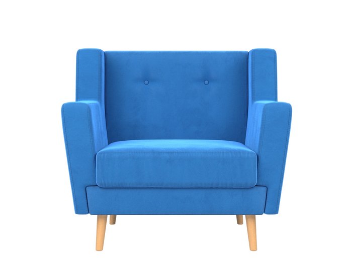 Кресло Брайтон темно-голубого цвета - купить Интерьерные кресла по цене 25999.0