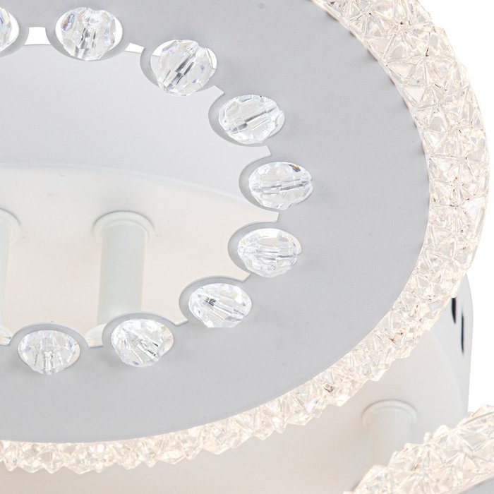 Потолочная светодиодная люстра Dew белого цвета - купить Потолочные люстры по цене 6000.0