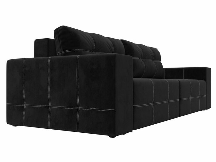 Прямой диван-кровать Перри черного цвета - лучшие Прямые диваны в INMYROOM
