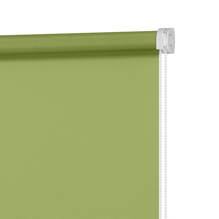 Рулонная штора Миниролл Плайн зеленого цвета 70x160