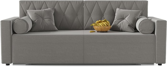 Диван-кровать прямой Милфорд серого цвета - купить Прямые диваны по цене 17000.0