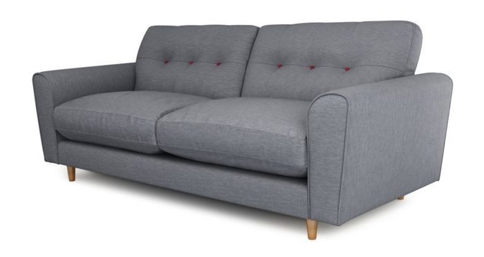 Трехместный раскладной диван Arden SFR  серый - купить Прямые диваны по цене 92300.0