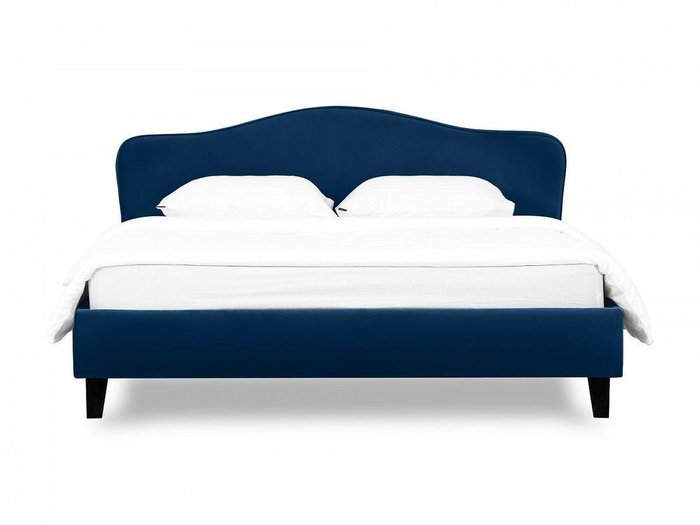 Кровать Queen II Elizabeth L 160х200 темно-синего цвета - лучшие Кровати для спальни в INMYROOM