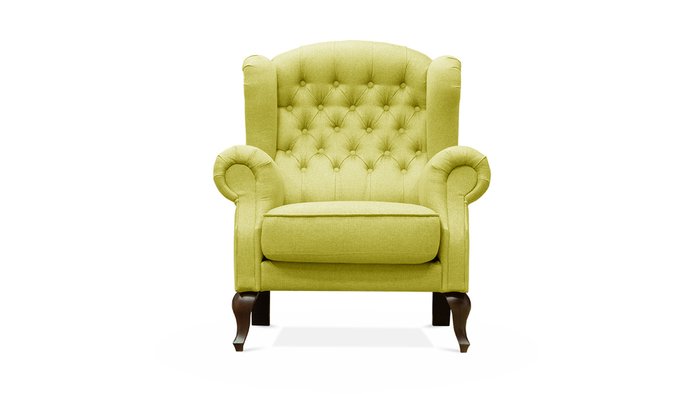 Кресло Адара горчичного цвета - купить Интерьерные кресла по цене 40300.0