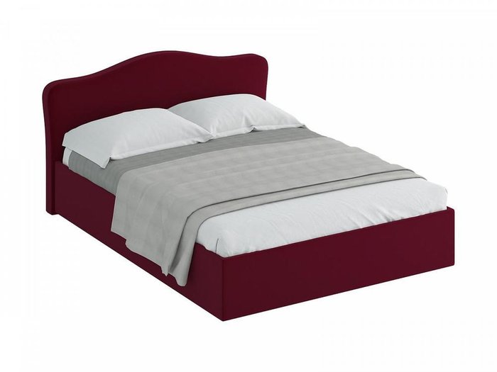Кровать Queen Elizabeth L бордового цвета 160х200