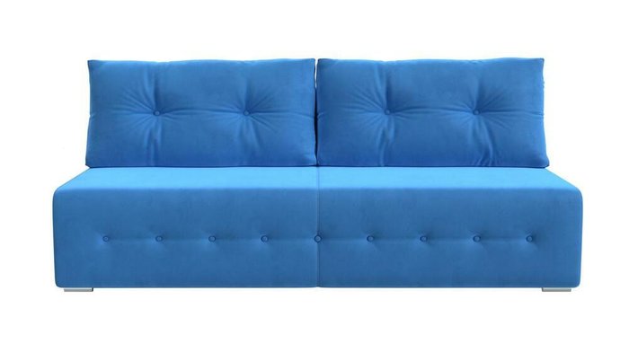 Прямой диван-кровать Лондон голубого цвета - купить Прямые диваны по цене 31999.0