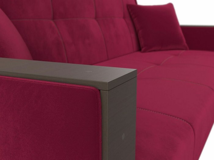 Диван-кровать Валенсия бордового цвета - лучшие Прямые диваны в INMYROOM